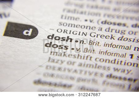 Word Or Phrase Dosh In A Dictionary