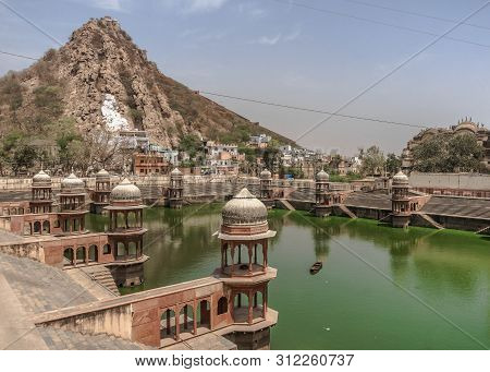 Lake Near Alwar City Palace In Rajasthan, India