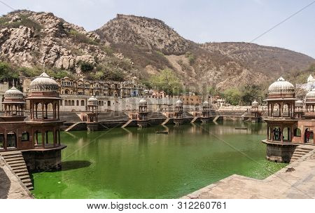 Lake At The City Palace In Alwarl