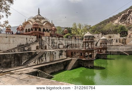 Lake At The City Palace In Alwarl
