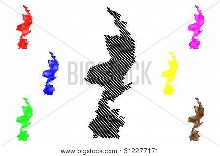 Limburg Province (kingdom Of The Netherlands, Holland) Map Vector Illustration, Scribble Sketch Limb