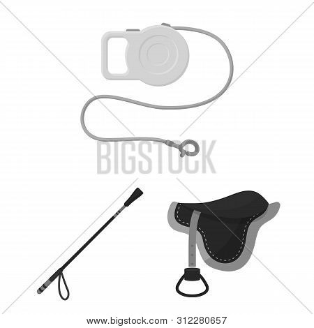 Bitmap Illustration Of Pet And Accessories Sign. Collection Of Pet And Shop Bitmap Icon For Stock.