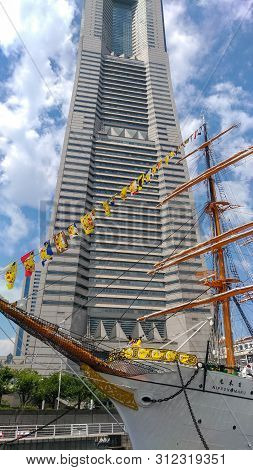 Yokohama, Japan - August 09, 2017: Pikachu Outbreak! 2017. A Real-world Event Organized By The Pokém