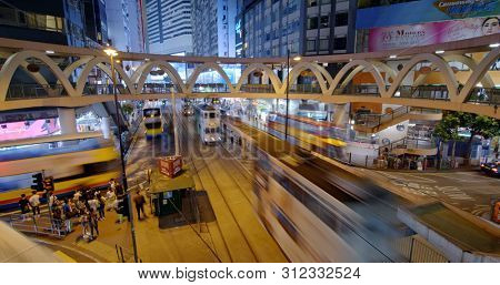 Causeway Bay, Hong Kong 21 May 2019 : Hong Kong street