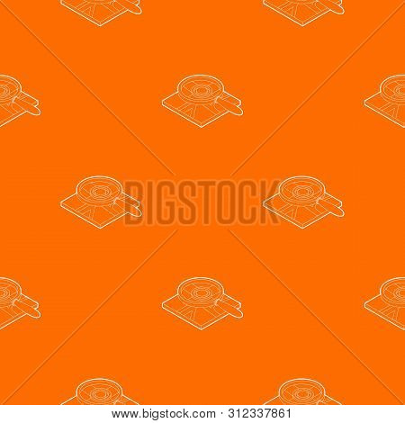Magnifying Glass Over Map Pattern Vector Orange For Any Web Design Best
