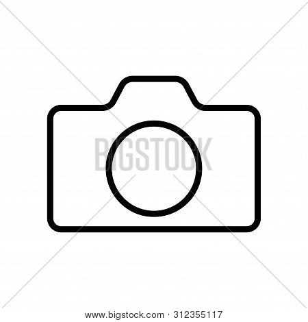 Camera Icon In Trendy Flat Style Isolated On White Background