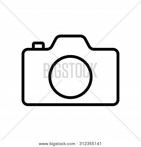 Camera Icon In Trendy Flat Style Isolated On White Background