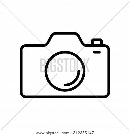 Camera Icon In Trendy Flat Style Isolated On White Background