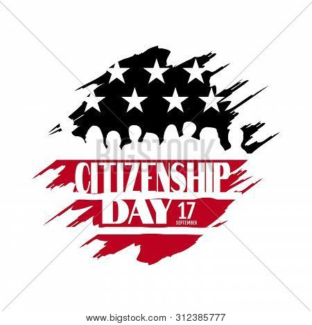 American Citizenship Day 17Th September Poster Design Vector Template