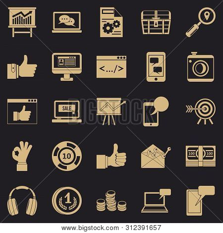 Strides Icons Set. Simple Set Of 25 Strides Icons For Web For Any Design