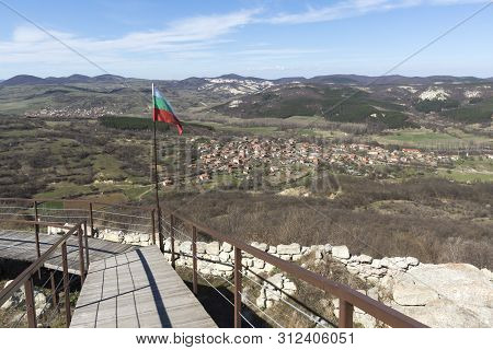 Perperikon, Bulgaria - March 17, 2019: Ruins Of Ancient Sanctuary City Of Perperikon, Kardzhali Regi