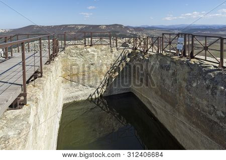 Perperikon, Bulgaria - March 17, 2019: Ruins Of Ancient Sanctuary City Of Perperikon, Kardzhali Regi
