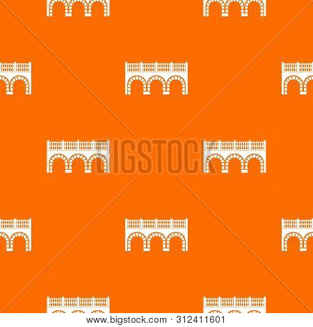 Arch Bridge Pattern Orange For Any Web Design Best