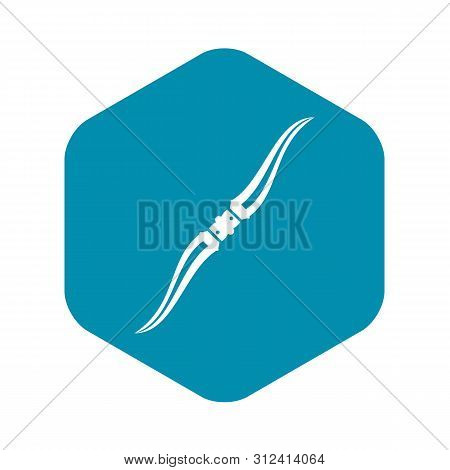 Throwing Ninja Knife Icon. Simple Illustration Of Throwing Ninja Knife Icon For Web