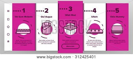 Mattress Types And Material Onboarding Mobile App Page Screen. Orthopedic And Antiallergic Comfortab