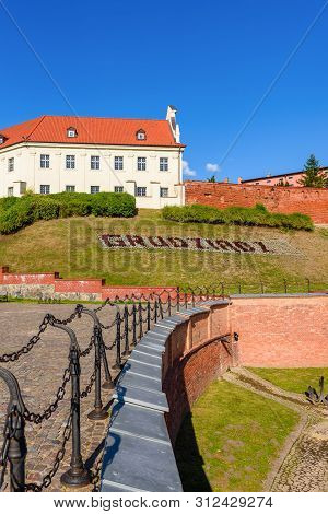 Grudziadz, Poland - July 18, 2019: Old Town Of Grudziadz With Beautiful Architecture In Sunny Day