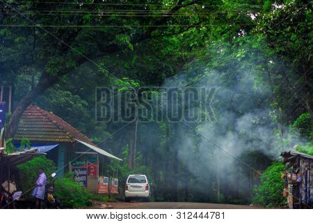 Tourists Are Traveling To Vagamon Hill Station By Car