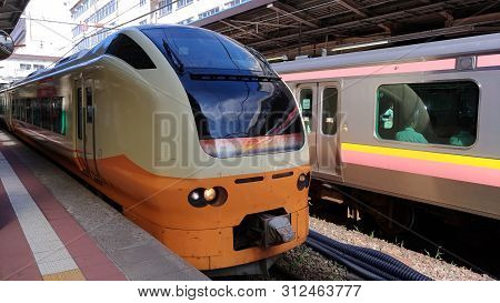 Niigata, Japan. Aug 03, 2017 : Inaho Limited Express Train. Service In Japan Operated By East Japan 