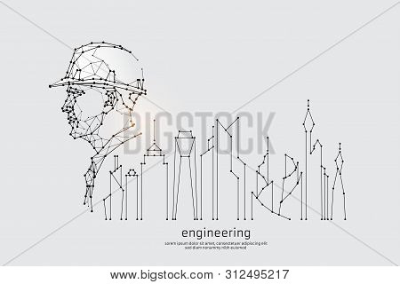 The Particles, Geometric Art, Line And Dot Of Engineering.
Abstract Vector Illustration. Graphic Des