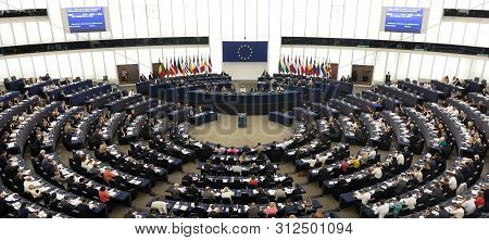 Plenary Room Of The European Parliament