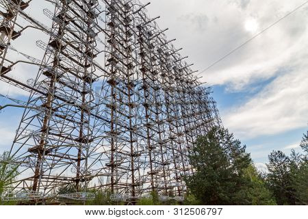 Former military Duga radar system in Chernobyl Exclusion Zone, Ukraine