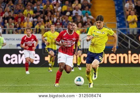 Rostov-on-don, Russia - July 20, 2019: Eldor Shomurodov Of Fc Rostov In Action During The Russian Pr