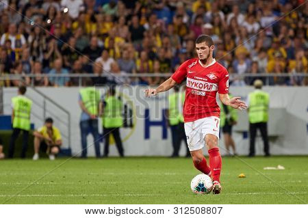 Rostov-on-don, Russia - July 20, 2019: Ayaz Guliev Of Fc Spartak Moscow In Action During The Russian