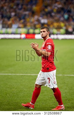 Rostov-on-don, Russia - July 20, 2019: Ayaz Guliev Of Fc Spartak Moscow After The Russian Premier Le