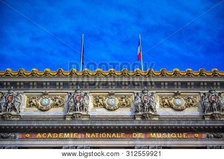 Paris, France - April 21, 2019 - The Palais Garnier Is A 1,979-seat Opera House, Which Was Built Fro