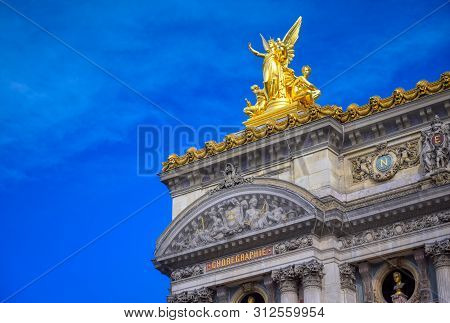 Paris, France - April 21, 2019 - The Palais Garnier Is A 1,979-seat Opera House, Which Was Built Fro