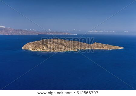 Amazing Landscape And View To Malavras Beach Of Crete Island, Greece