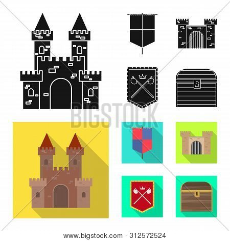 Isolated Object Of Old And Culture Icon. Set Of Old And Renaissance Stock Vector Illustration.