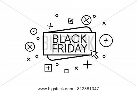 Black Friday Sale Banner. Design Template, Advertising. Isolated Modern Graphic Style.vector