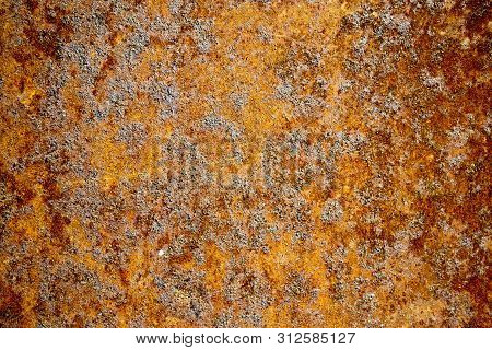 Rusty Metal Background With Streaks Of Rust. Rust Stains. The Metal Surface Rusted Spots.metal Rust 