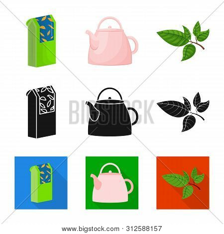 Vector Design Of Healthy And Floral Icon. Set Of Healthy And Gradient Stock Vector Illustration.