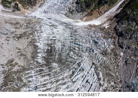 Caucasus Mountains On The Border Of Russia And Georgia. Chalaat Pass And Very Beautiful View Of The 
