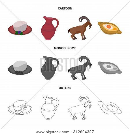 Vector Illustration Of Culture And Sightseeing Icon. Collection Of Culture And Originality Stock Vec
