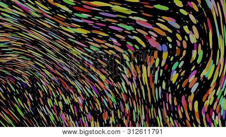 Colourful Simple Abstract Background, Wavy Effect. Stipple Effect. Rhythmic Noise Particles. Grain T
