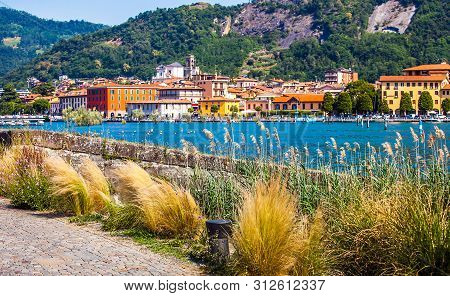 Paratico And Sarnico On The Lago D Iseo In Lombardy Italy