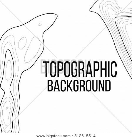 Topographic Map Contour Background. Line Topographic Map Contour Background. Art Design Contour Back