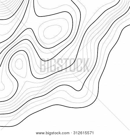 Topographic Map Contour Background. Line Topographic Map Contour Background. Art Design Contour Back