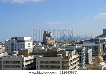 Dubai,uae. 25 Of March,2022: View Of Dubai Barsha Area In The Morning Time.mall Of Emirates