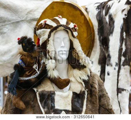 Traditional Koryak Dress At The Exhibition On Dummy