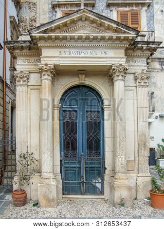 Church Named San Sebastiano In Ortygia, Located On A Island Near Sicily, Italy