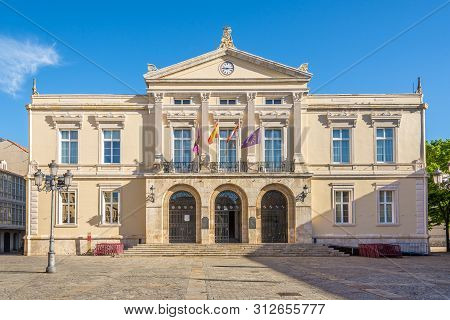 Palencia,spain - May 13,2019 - View At The Town Hall Of Palencia. Palencia Is A City In North-northw