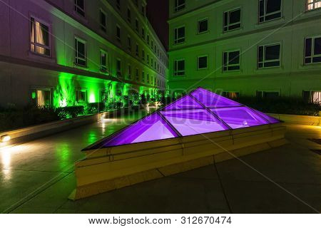 Dubai, Uae - December 1, 2018: Al Bustan Centre In The Evening.