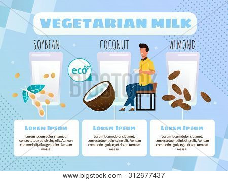 Vegetarian Milk Types Vector Photo Free Trial Bigstock