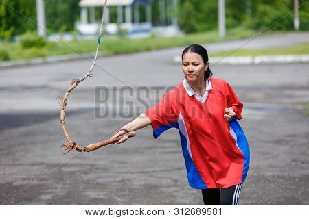 Novokuznetsk. Russia. 08.06.2019. Competitions In National Games Of Small Peoples Of Siberia. Shoria
