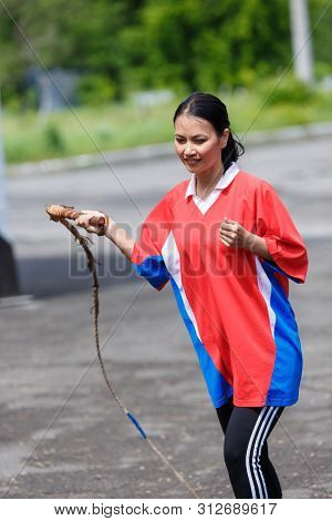 Novokuznetsk. Russia. 08.06.2019. Competitions In National Games Of Small Peoples Of Siberia. Shoria