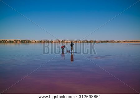 Panoramic View To Katam Aka Baramar Lake Group Of Ounianga Kebir Lakes  - 11 November 2018  Ennedi, 
